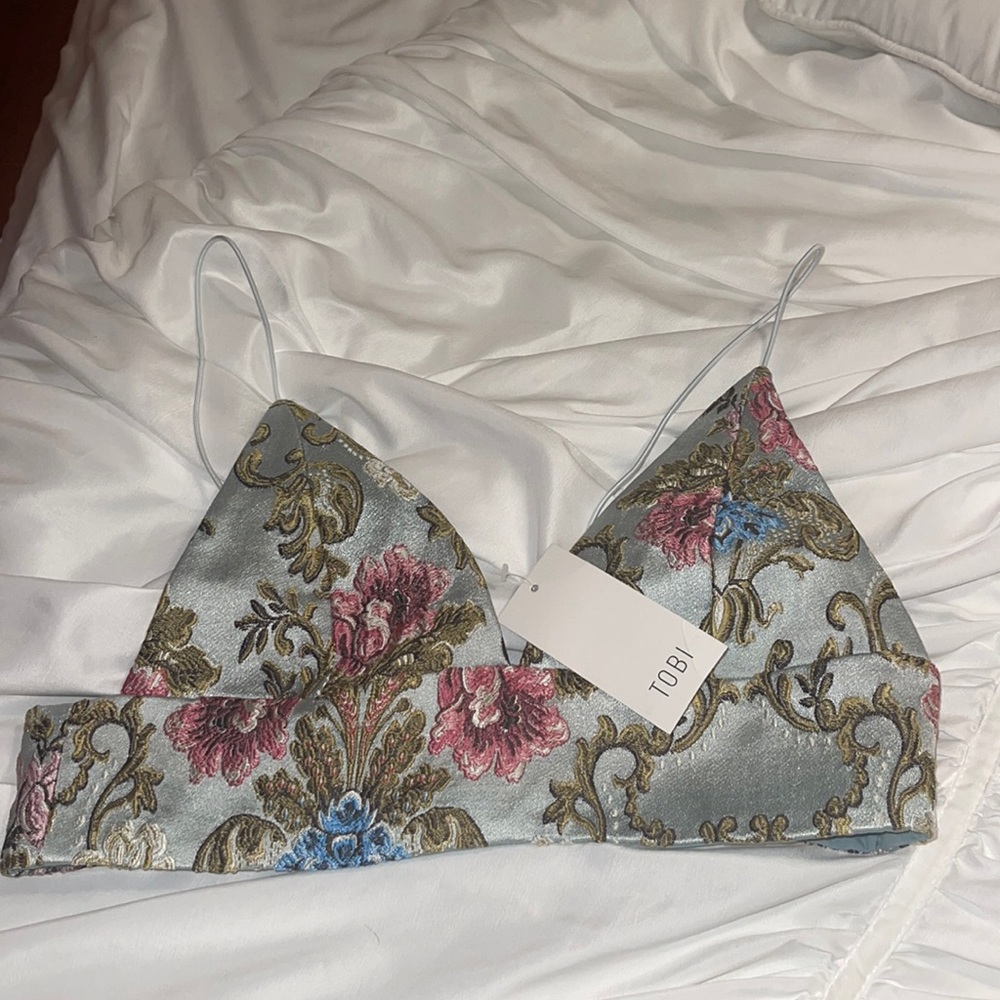 Tobi matching size L bralette crop top
